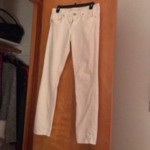 American eagle white stretch fit jeans